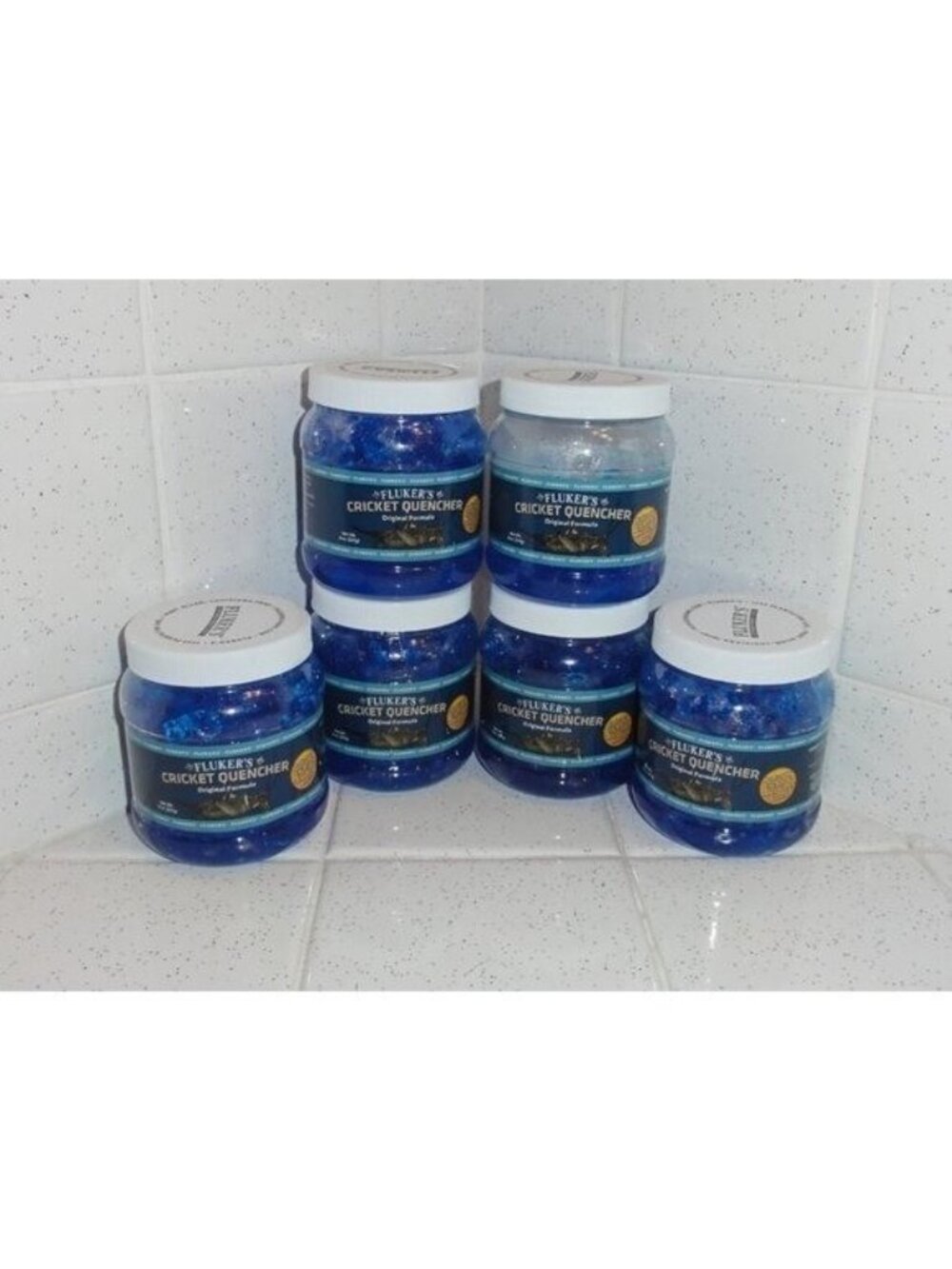 Fluker's Cricket Quencher Original Formula Lot of Five & 1/3 Full 8 oz container